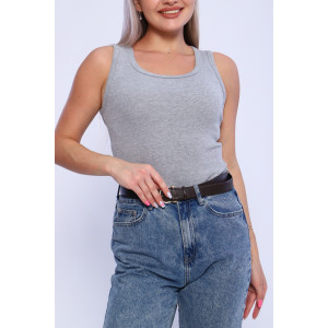Майка женская WМЖ0030 кашкорсе (р-ры: XS-XXL) серый Майка женская WМЖ0030 кашкорсе (р-ры: XS-XXL) серый