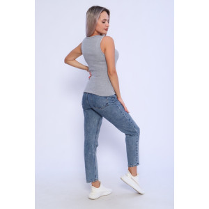 Майка женская WМЖ0030 кашкорсе (р-ры: XS-XXL) серый Майка женская WМЖ0030 кашкорсе (р-ры: XS-XXL) серый