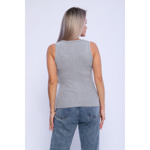 Майка женская WМЖ0030 кашкорсе (р-ры: XS-XXL) серый Майка женская WМЖ0030 кашкорсе (р-ры: XS-XXL) серый