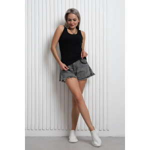 Майка женская WМЖ0030 кашкорсе (р-ры: XS-XXL) черный Майка женская WМЖ0030 кашкорсе (р-ры: XS-XXL) черный