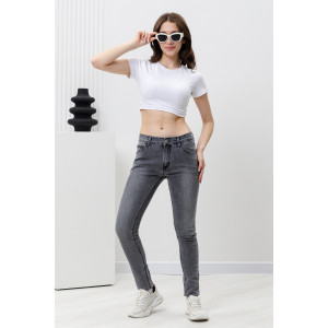 Джинсы женские №2014-056 джинс стрейч (р-ры: S-XL) серый Джинсы женские №2014-056 джинс стрейч (р-ры: S-XL) серый