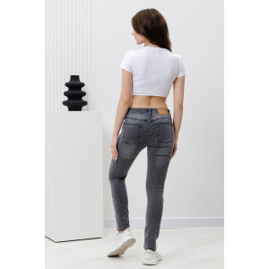 Джинсы женские №2014-056 джинс стрейч (р-ры: S-XL) серый Джинсы женские №2014-056 джинс стрейч (р-ры: S-XL) серый