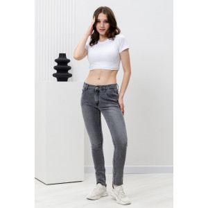 Джинсы женские №2014-056 джинс стрейч (р-ры: S-XL) серый Джинсы женские №2014-056 джинс стрейч (р-ры: S-XL) серый