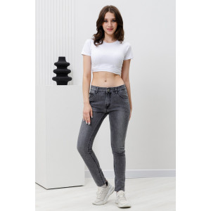 Джинсы женские №2014-056 джинс стрейч (р-ры: S-XL) серый Джинсы женские №2014-056 джинс стрейч (р-ры: S-XL) серый
