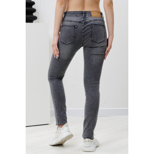 Джинсы женские №2014-056 джинс стрейч (р-ры: S-XL) серый Джинсы женские №2014-056 джинс стрейч (р-ры: S-XL) серый