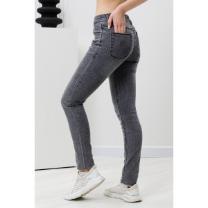 Джинсы женские №2014-056 джинс стрейч (р-ры: S-XL) серый Джинсы женские №2014-056 джинс стрейч (р-ры: S-XL) серый