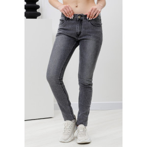Джинсы женские №2014-056 джинс стрейч (р-ры: S-XL) серый Джинсы женские №2014-056 джинс стрейч (р-ры: S-XL) серый