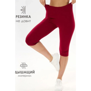 Бриджи женские №059908 кулирка (р-ры: 40-42) бордовый Бриджи женские №059908 кулирка (р-ры: 40-42) бордовый