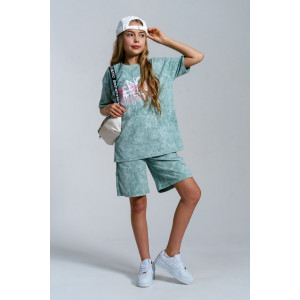 Костюм двойка детский 990Д кулирка варенка (р-ры: 28-44) фисташковый Костюм двойка детский 990Д кулирка варенка (р-ры: 28-44) фисташковый
