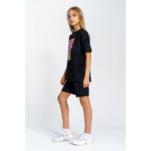 Костюм двойка детский 990Д кулирка варенка (р-ры: 28-44) черный Костюм двойка детский 990Д кулирка варенка (р-ры: 28-44) черный