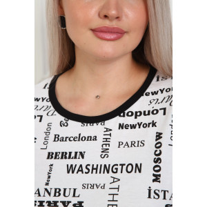 Костюм двойка женский №5006 кулирка (р-ры: 44-56) белый Костюм двойка женский №5006 кулирка (р-ры: 44-56) белый