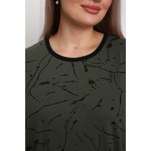Костюм двойка женский №5006 кулирка (р-ры: 44-56) хаки Костюм двойка женский №5006 кулирка (р-ры: 44-56) хаки