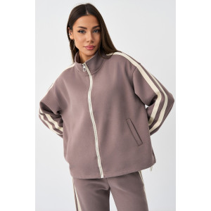 Костюм двойка женский №059831 11 хлопок стрейч (р-ры: M-XL) серый Костюм двойка женский №059831 11 хлопок стрейч (р-ры: M-XL) серый