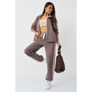 Костюм двойка женский №059831 11 хлопок стрейч (р-ры: M-XL) серый Костюм двойка женский №059831 11 хлопок стрейч (р-ры: M-XL) серый