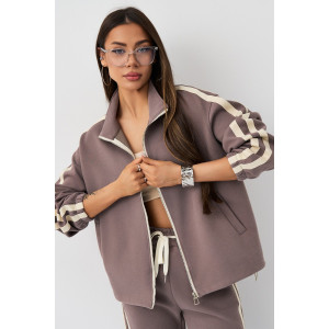 Костюм двойка женский №059831 11 хлопок стрейч (р-ры: M-XL) серый Костюм двойка женский №059831 11 хлопок стрейч (р-ры: M-XL) серый