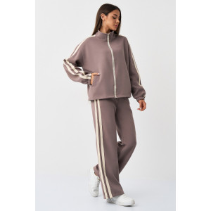 Костюм двойка женский №059831 11 хлопок стрейч (р-ры: M-XL) серый Костюм двойка женский №059831 11 хлопок стрейч (р-ры: M-XL) серый