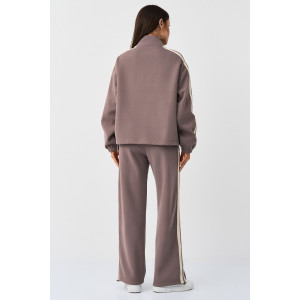 Костюм двойка женский №059831 11 хлопок стрейч (р-ры: M-XL) серый Костюм двойка женский №059831 11 хлопок стрейч (р-ры: M-XL) серый