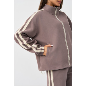 Костюм двойка женский №059831 11 хлопок стрейч (р-ры: M-XL) серый Костюм двойка женский №059831 11 хлопок стрейч (р-ры: M-XL) серый
