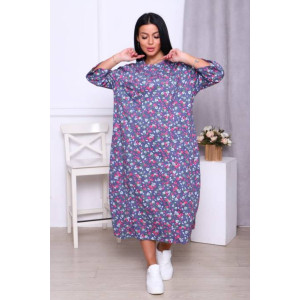 Платье женское №86504 кулирка (р-ры: 58-72) розовый