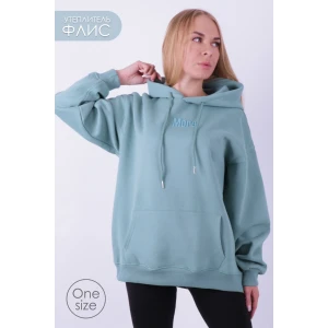 Худи женское GL833 футер 3-х нитка (последний размер) шалфей one size Худи женское GL833 футер 3-х нитка (последний размер) шалфей one size