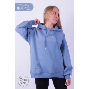 Худи женское GL833 футер 3-х нитка (последний размер) синий one size Худи женское GL833 футер 3-х нитка (последний размер) синий one size