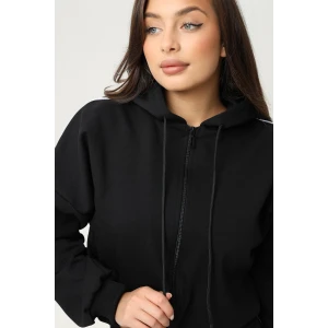 Костюм двойка женский №67202 хлопок (р-ры: 42-54) черный Костюм двойка женский №67202 хлопок (р-ры: 42-54) черный