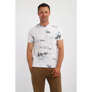 Футболка мужская №066 кулирка с лайкрой (р-ры: 48-58) белый Футболка мужская №066 кулирка с лайкрой (р-ры: 48-58) белый