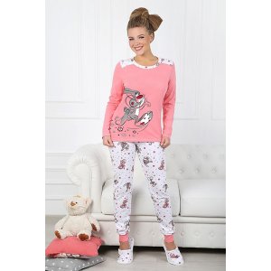 Пижама "Кролик-2" кулирка (р-ры: 42-52) розовый