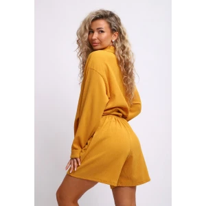 Костюм двойка женский "Дана" М467 полиэстер (р-ры: 48-54) горчичный Костюм двойка женский "Дана" М467 полиэстер (р-ры: 48-54) горчичный