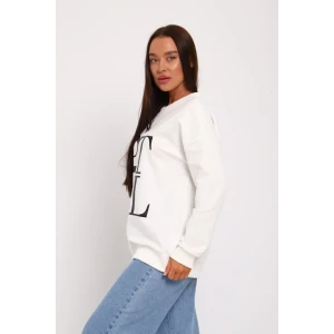 Свитшот женский №70121 футер с лайкрой 2-х нитка (последний размер) молочный 54-56 Свитшот женский №70121 футер с лайкрой 2-х нитка (последний размер) молочный 54-56