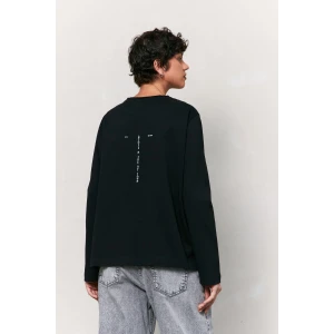 Лонгслив женский "Supreme" хлопок стрейч (р-ры: 40-50) черный Лонгслив женский "Supreme" хлопок стрейч (р-ры: 40-50) черный