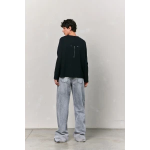 Лонгслив женский "Supreme" хлопок стрейч (р-ры: 40-50) черный Лонгслив женский "Supreme" хлопок стрейч (р-ры: 40-50) черный