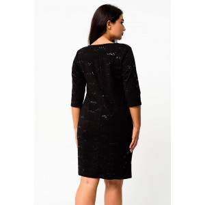 Платье женское П565 фукра (р-ры: 56-60) черный