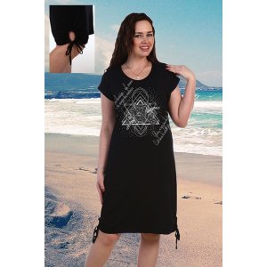 Платье женское №1132 вискоза (р-ры: 48-62) черный