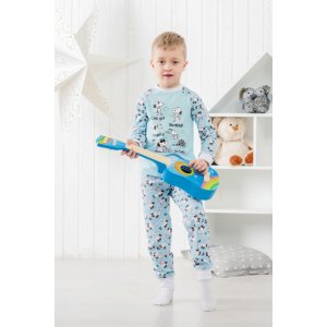 Пижама детская "Снупи" П-407 хлопок (р-ры: 98-134) голубой
