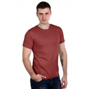 Мужская футболка "Гарант" хлопок (р-ры: 42-56) тёмно-красный