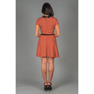 Платье женское П 146 штапель (р-ры: 42-52) оранжевый