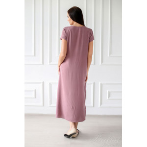 Платье женское "Алевтина" штапель (р-ры: 44-66) розовый