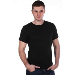 Мужская футболка "Гарант" хлопок (р-ры: S-3XL) черный