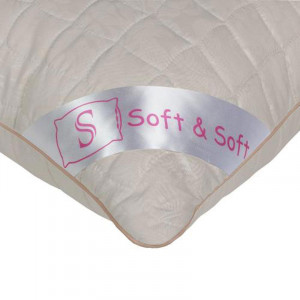 Подушка "Soft&Soft" овечья шерсть в микрофибре с тиснением