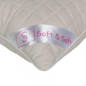 Подушка "Soft&Soft" эвкалипт в микрофибре с тиснением