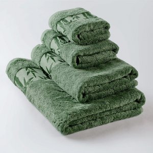 Полотенце махровое "Бамбук" зеленый (Turf Green)