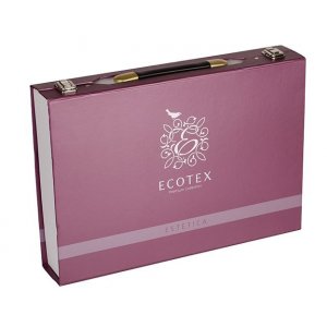 Постельное белье жаккард "Орнелла" в подарочном чемодане