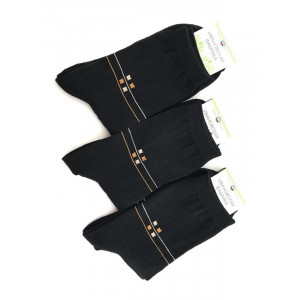 Носки мужские "М03 Бонд" чёрные - упаковка 12 пар