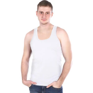 Мужская майка "Vestco" хлопок (р-ры: M-4XL) белый Мужская майка "Vestco" хлопок (р-ры: M-4XL) белый