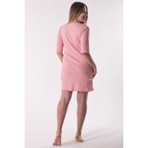 Сорочка женская НСИ-231 интерлок (р-ры: 42-52) светло-розовый гномик