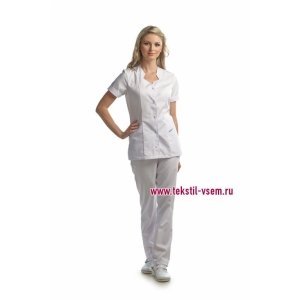 Медицинский костюм женский №423 тиси (р-ры: 40-56)