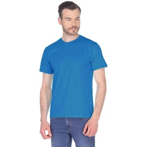 Мужская футболка "Vestco" хлопок (р-ры: M-4XL) голубой Мужская футболка "Vestco" хлопок (р-ры: M-4XL) голубой