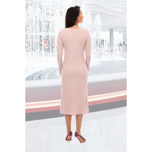 Платье женское "Аризона" вязаный трикотаж (последний размер) розовый 46,52