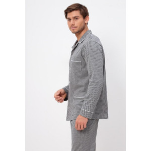 Пижама мужская "Комфорт Б" кулирка (р-ры: 48-62) серый